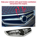 Front Bumper Upper Grille with Chrome Molding for Acura TSX (2006–2008)