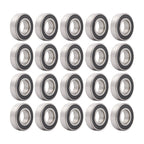 20Pcs Deep Groove Ball Bearings for Various Models (25x52x15mm)