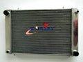 62MM Aluminum Radiator + Fan for Triumph TR8 3.5L V8 (1978-1981)