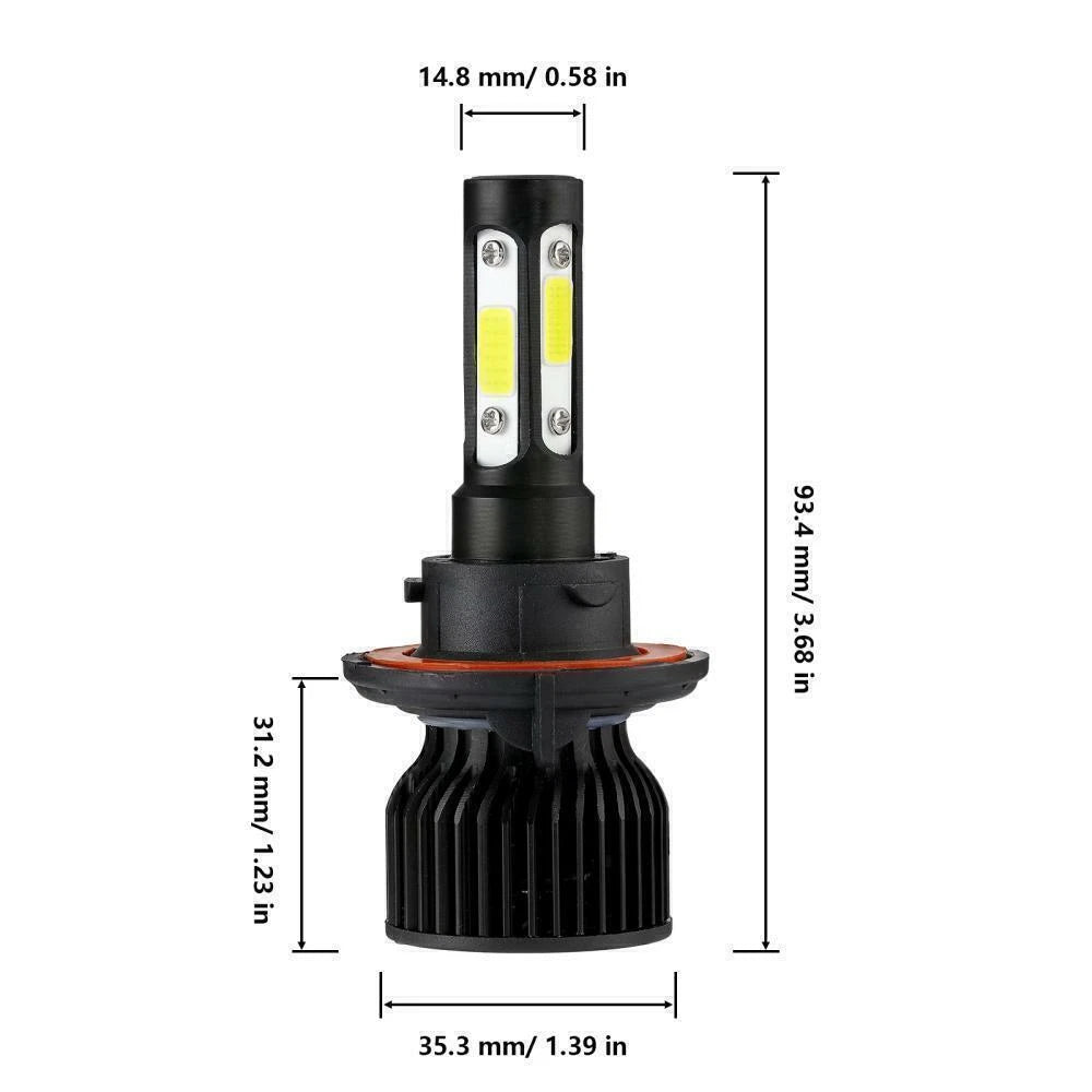 Set of 2 H13 9008 LED Headlight Bulbs for Ford F-150 (2004–2014) 6000K