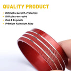 3pcs AC Radio Switch Trim Knob Ring Cover for Dodge Challenger/Charger (2015–2020) RED