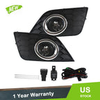 Fog Lights for Nissan Sentra (2016–2019) Clear Lens with Bezel and Switch