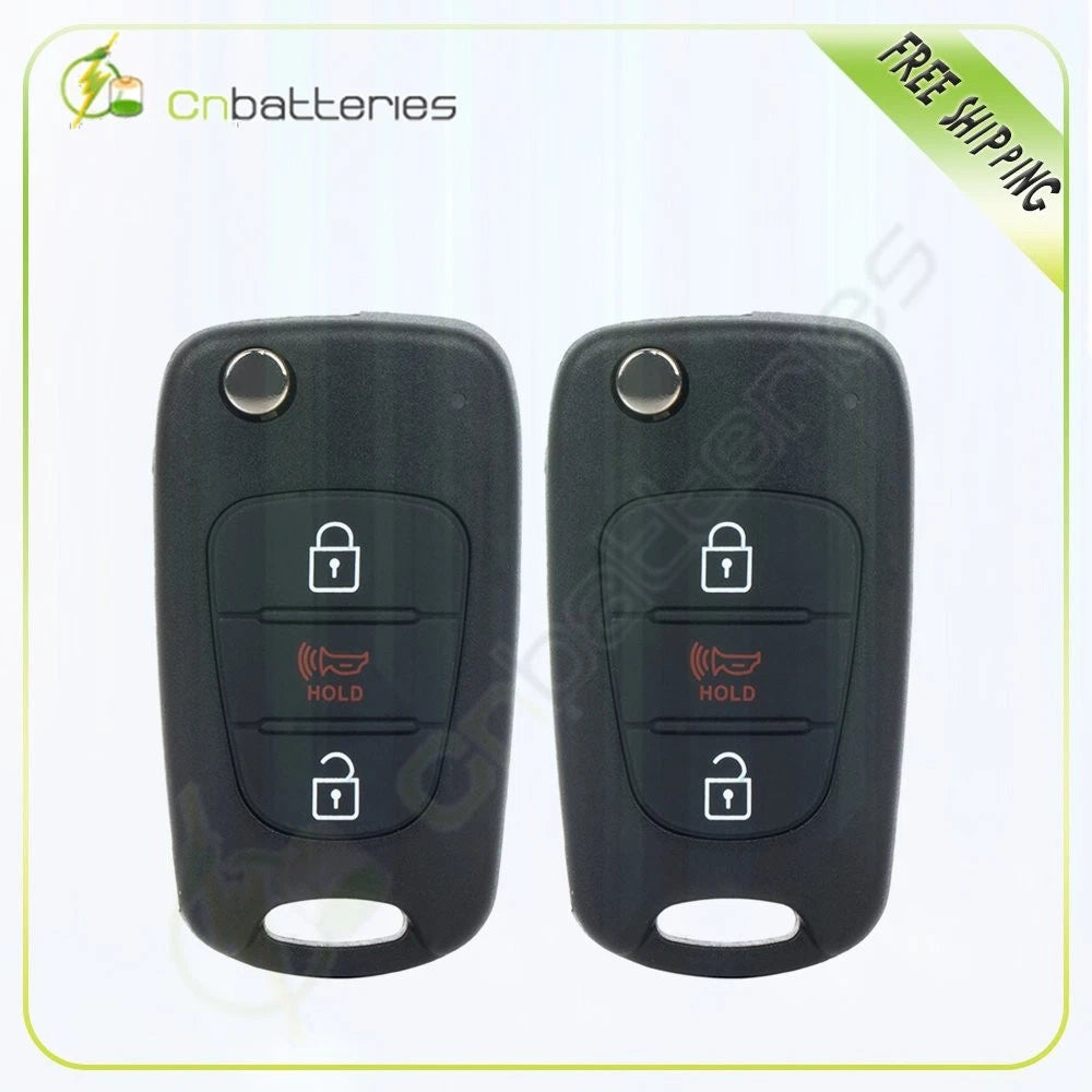 2X Keyless Flip Remote Car Key Fob for Kia Sportage (2012–2013) 3 Buttons