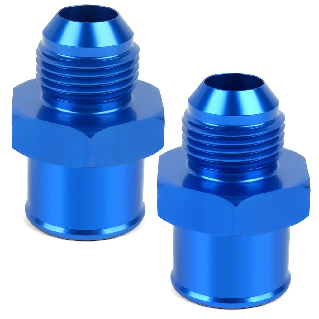 2X SBC 10AN Valve Cover Adapter Aluminum Fittings for Push-In Grommet (N/A)