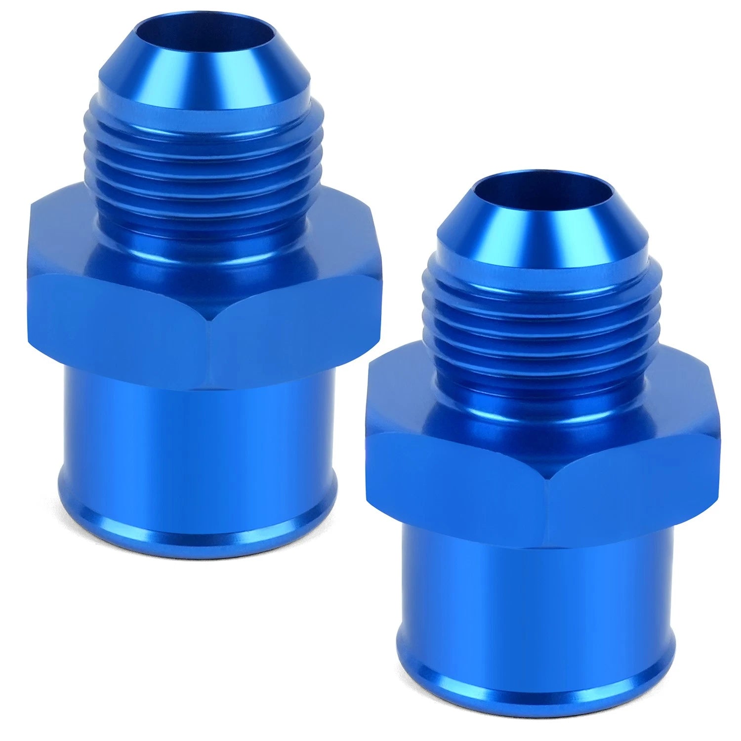 2X SBC 10AN Valve Cover Adapter Aluminum Fittings for Push-In Grommet (N/A)