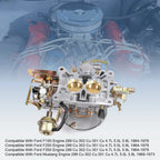 Set of 2 Carburetors for Ford 400 302 351 Cu Jeep Engine
