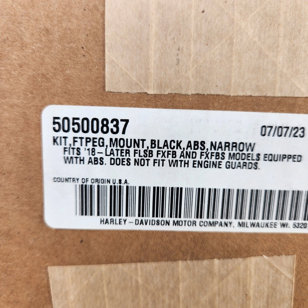 OEM Black Extended Reach Forward Control Kit for Harley M8 Softail (2018–2024)