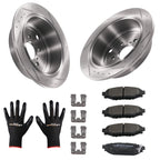 Rear Brake Rotors and Pads Kit for Subaru Legacy Outback BRZ (2010–2016)