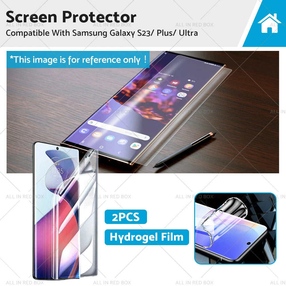 2X Screen Protector Film for Samsung Galaxy S23 Plus Ultra (2023)