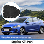 Engine Oil Pan for Hyundai Elantra 2007-2012 Aluminum Alloy Black