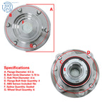 Front Wheel Bearing Hub for Toyota Tacoma (2005–2019), 4Runner (2003–2019) 950-004