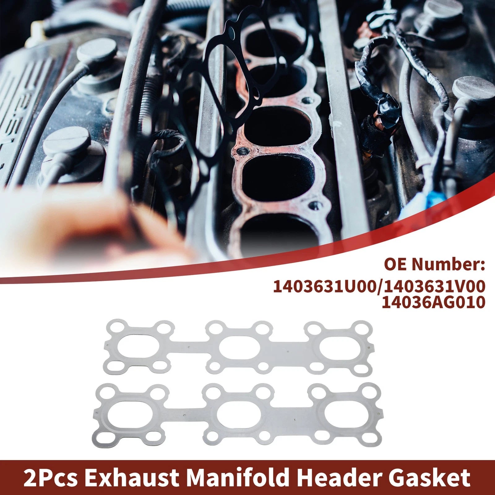 Exhaust Manifold Header Gasket for Nissan Murano 3.5L V6 (2003–2018) No. 1403631U00