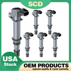Pack of 6 Ignition Coils for Dodge Jeep Mitsubishi V6 3.7L V8 4.7L UF270