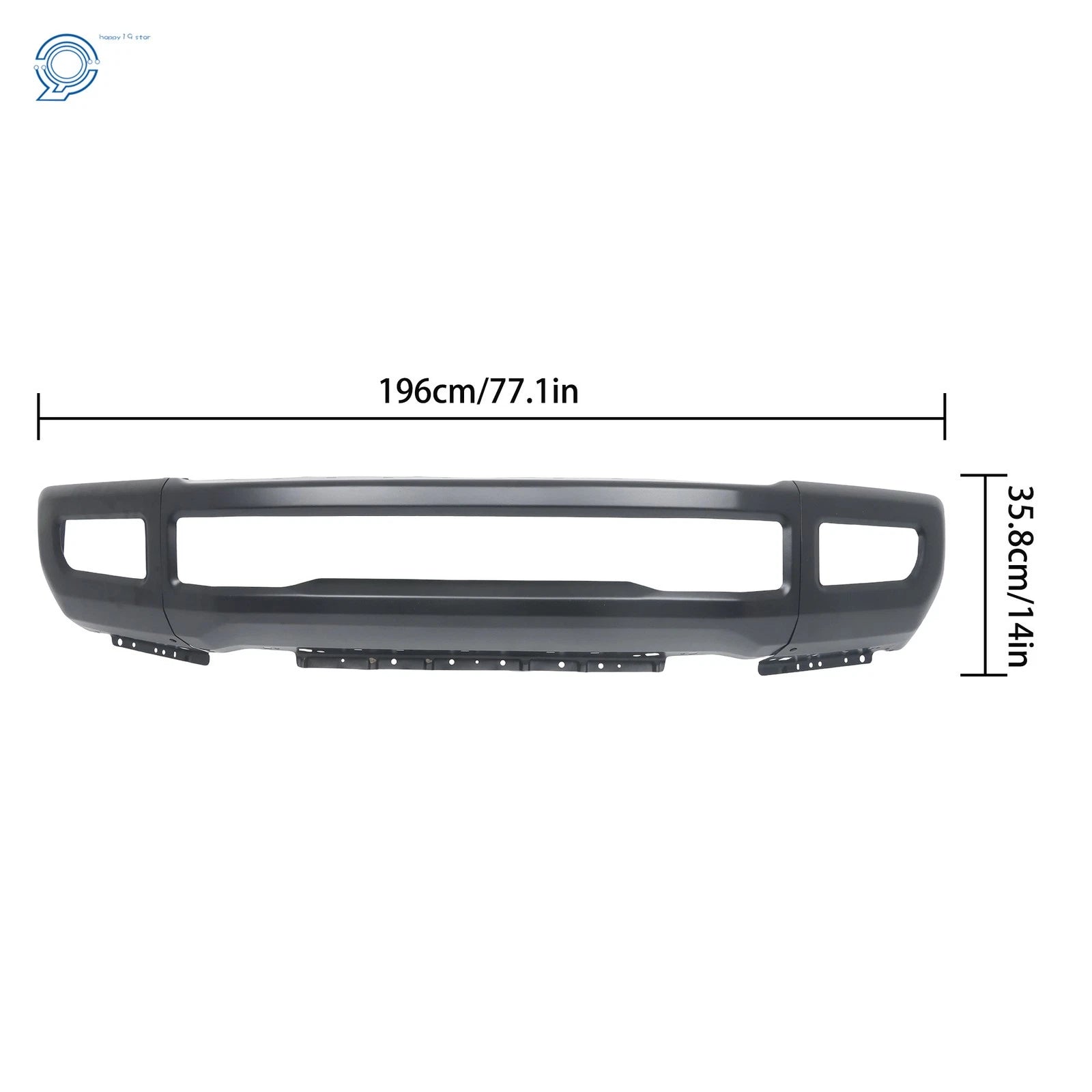 Front Bumper with Fog Lamp Holes for Ford F-250 F-350 (2017–2019)