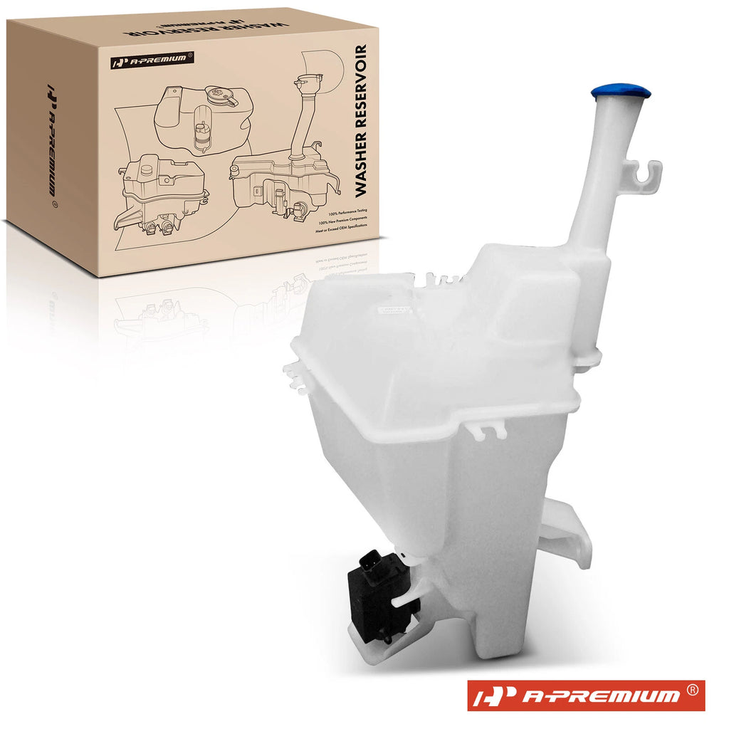 Windshield Washer Reservoir with Cap, Pump & Sensor for Kia Rio (2016–2017)