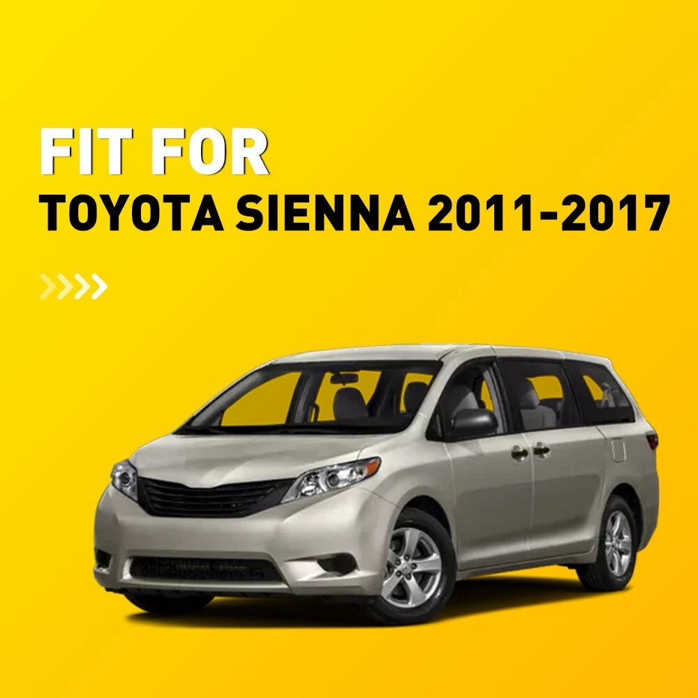 2X Front Seat Armrest Covers for Toyota Sienna (2011-2017) Light Gray