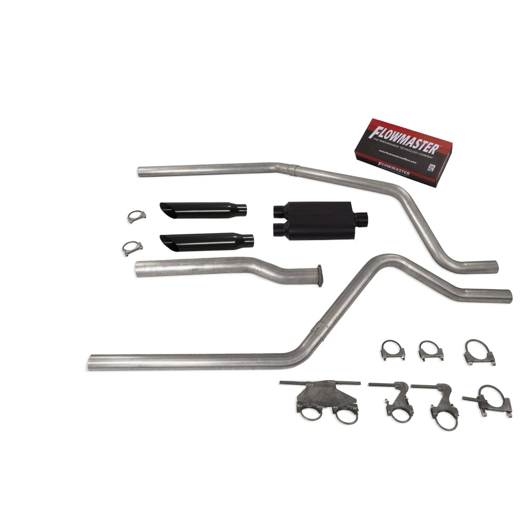 Dual Exhaust for Dodge Ram 1500 (2019–2025) 2.5" Flowmaster Super 44 Black