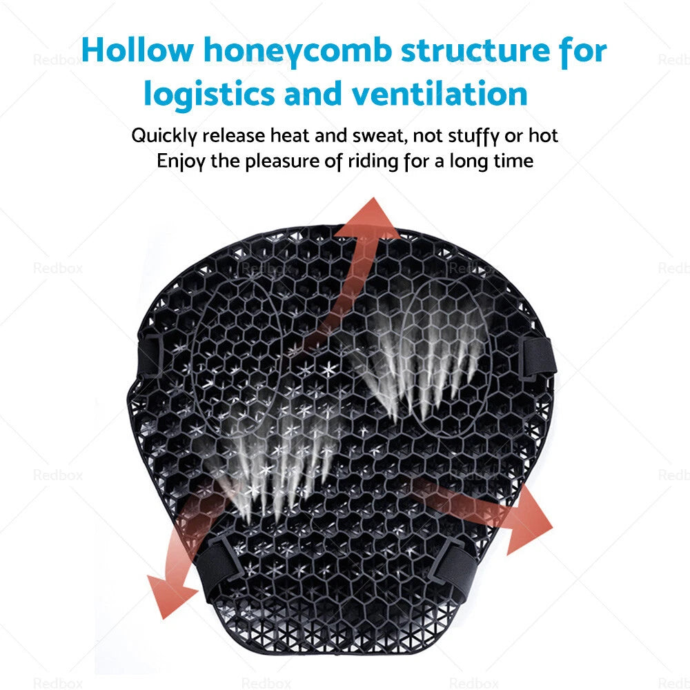 1X Gel Seat Cushion Pad for Universal Motorcycle