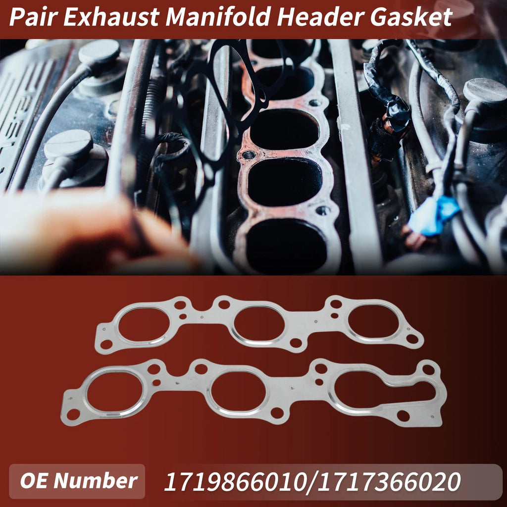 Exhaust Manifold Header Gasket for Toyota Land Cruiser (1990–1999) No.1719866010