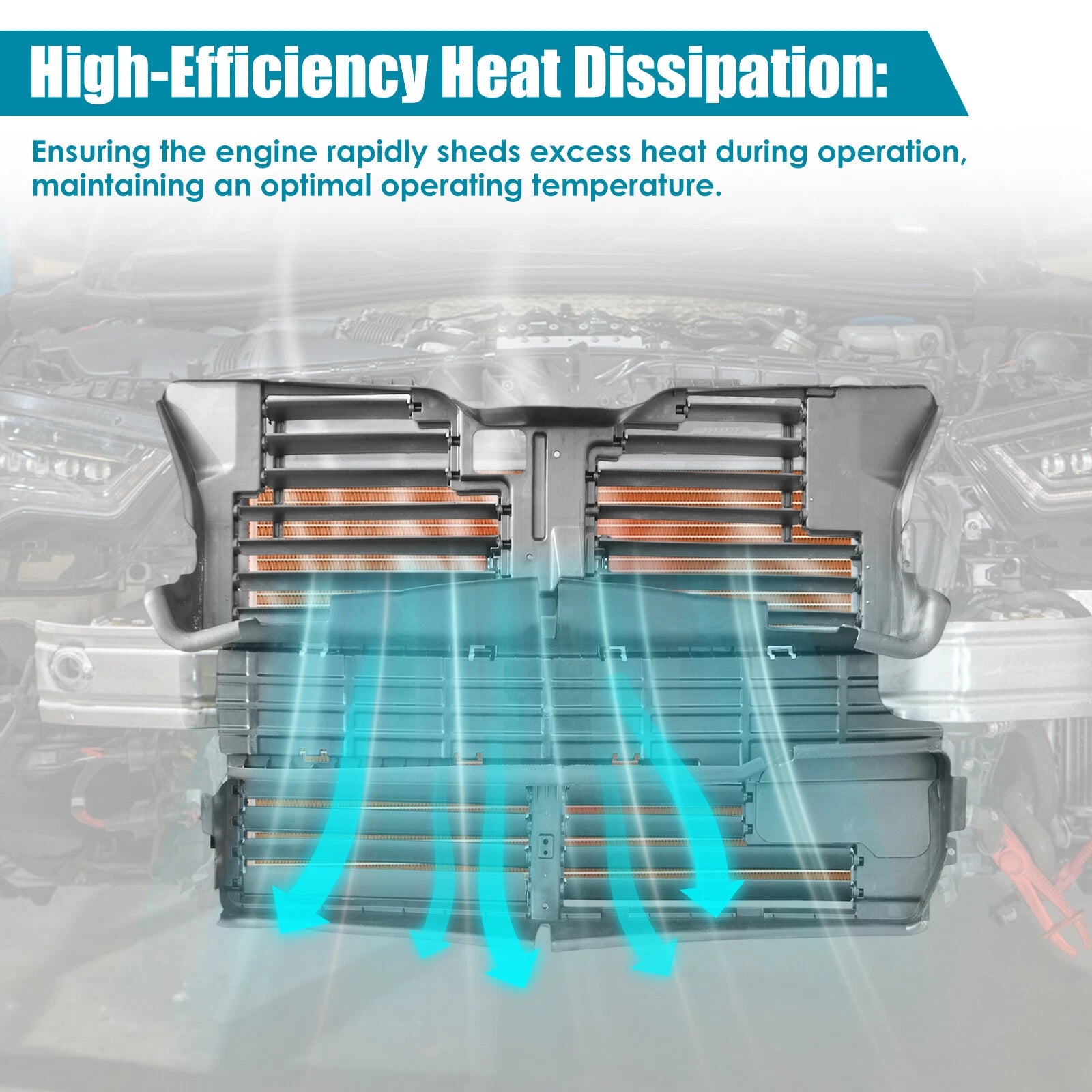 Radiator Grille Shutter Assembly for Lincoln MKX (2015–2018)