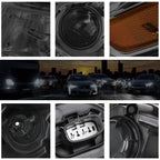 Projector Headlights for Jeep Grand Cherokee (2014–2016) - Smoked Amber Corner