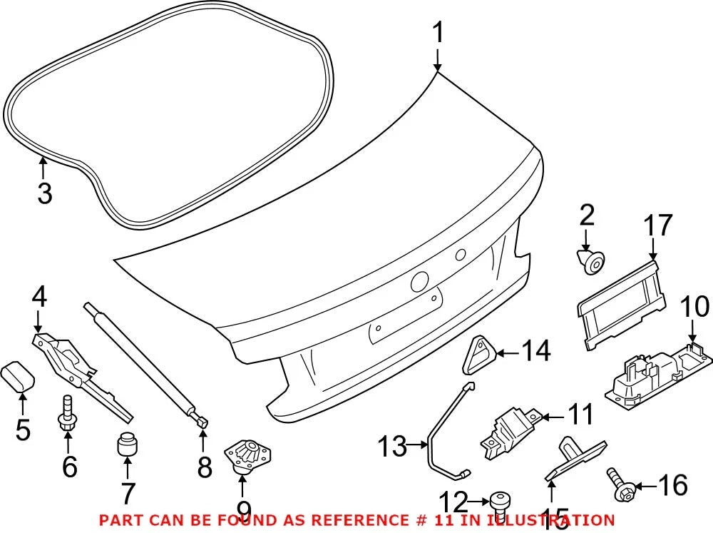 Trunk Lock Actuator Motor for BMW (OEM 51247304559)