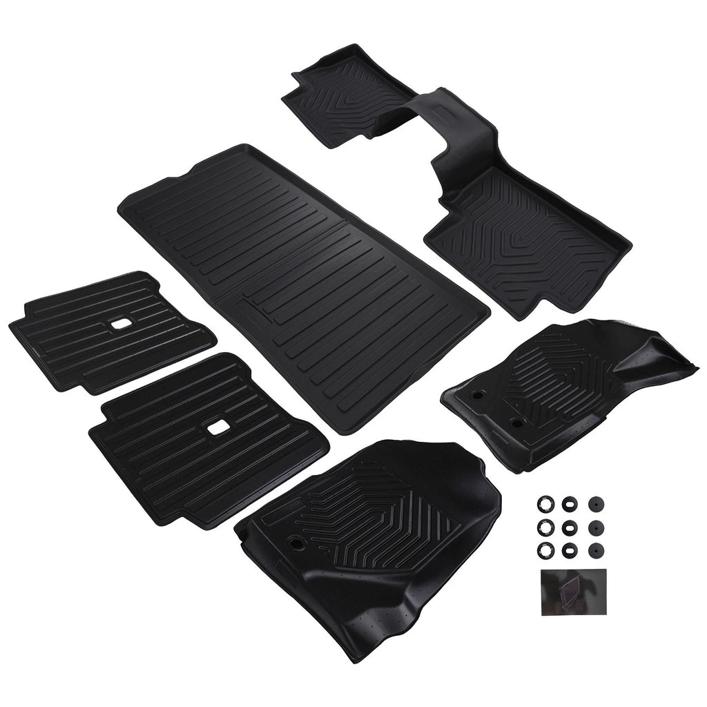 Set of 2 All Weather Black Floor Mats for Ford Bronco 2 Door (2021–2025) TPE Waterproof