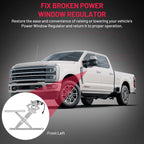 Front Driver Side Window Regulator w/Motor for Ford F250 F350 F450 (1999–2016)
