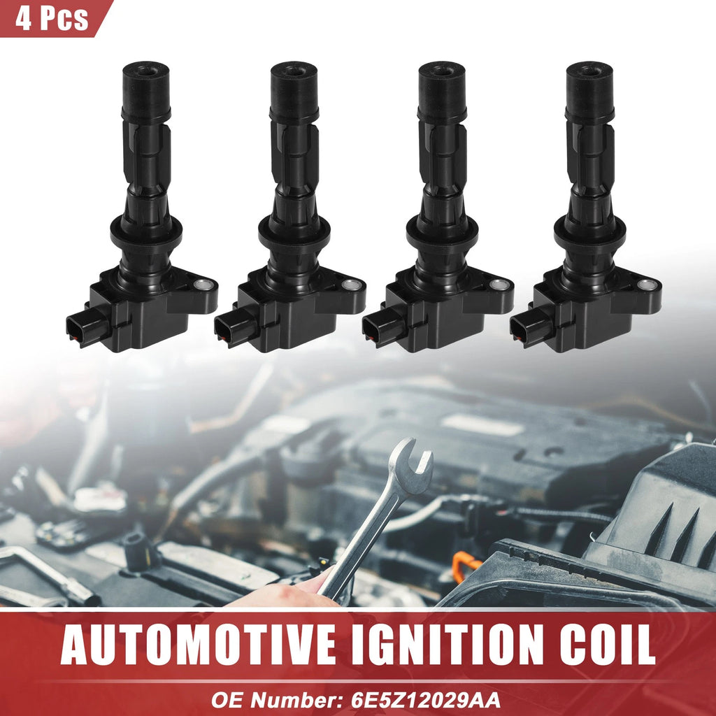 Set of 4 Ignition Coils for Ford Fusion (2006–2009) No.6E5Z12029AA