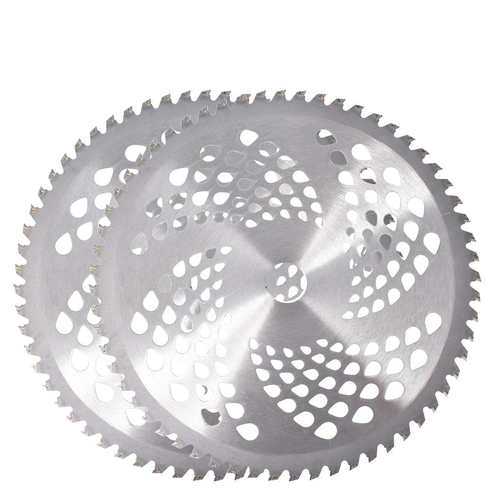 2X 10" 60T Carbide Tip Brush Blades for Cutter Trimmer Weed Eater