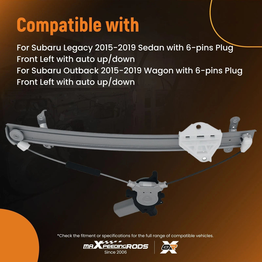 Driver Side Window Regulator with Motor for Subaru Outback (2015-2019)