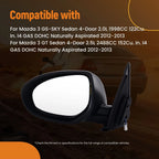 Left Side Mirror for Mazda 3 GT/GS-SKY 2012-2013 MA1320162 Power