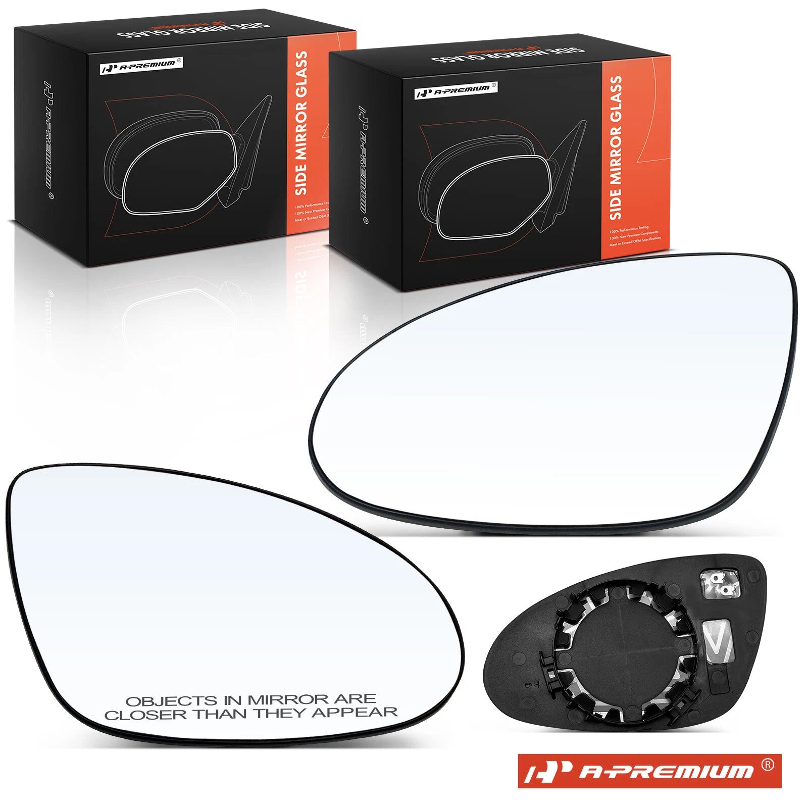 Power Mirror Glass Pair with Heated for Mercedes-Benz S63 AMG CLS500 (2007–2018)