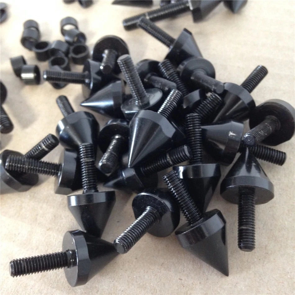 Black Spike Fairing Bolts Kit for Yamaha YZF R6/R6S (2003–2010)