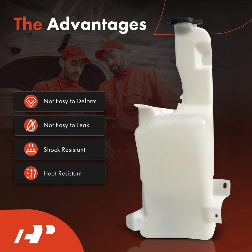 Windshield Washer Reservoir Tank with Cap & Pump for Chevy Tahoe (2000–2006)