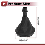 Gear Shift Stick Gaiter for Volkswagen T5 T5.1 (2003–2011) Black Faux Leather