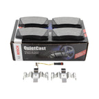 Set of 4 Bosch QuietCast Semi-Metallic Brake Pads for Mercedes C215 W163 W220 R129