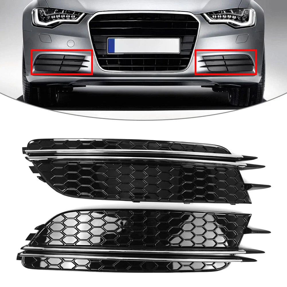 Honeycomb Fog Light Grill for Audi A6 C7 Sedan (2012-2015)
