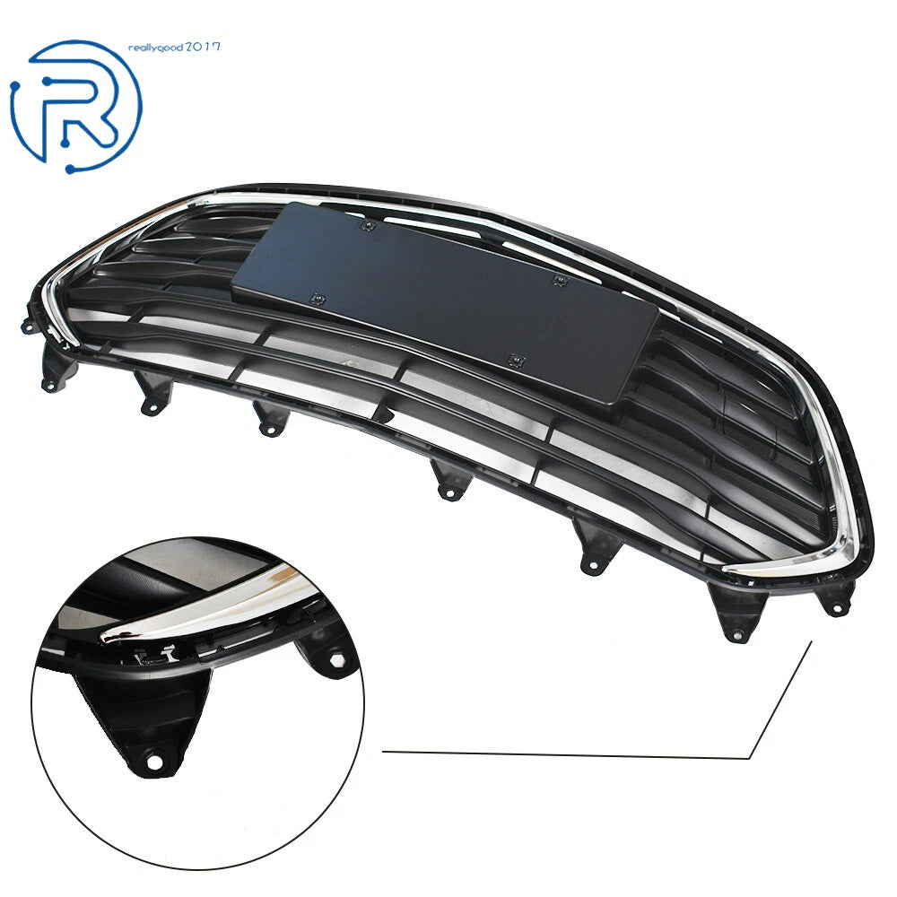 Front Bumper Lower Grille for Chevrolet Trax (2017-2021) Black Chrome