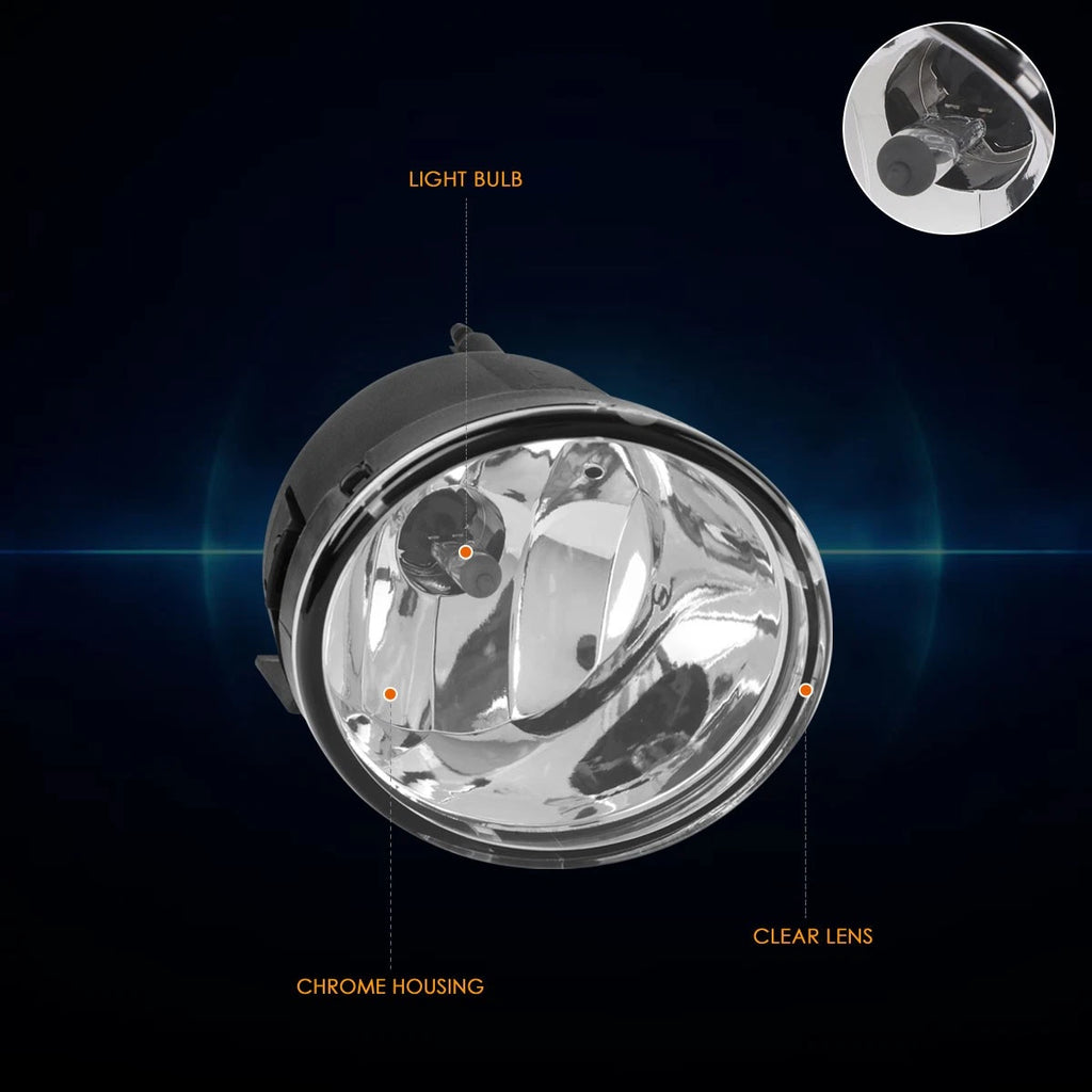 Clear Lens Front Bumper Fog Lights for Nissan Armada Titan (2005–2015)