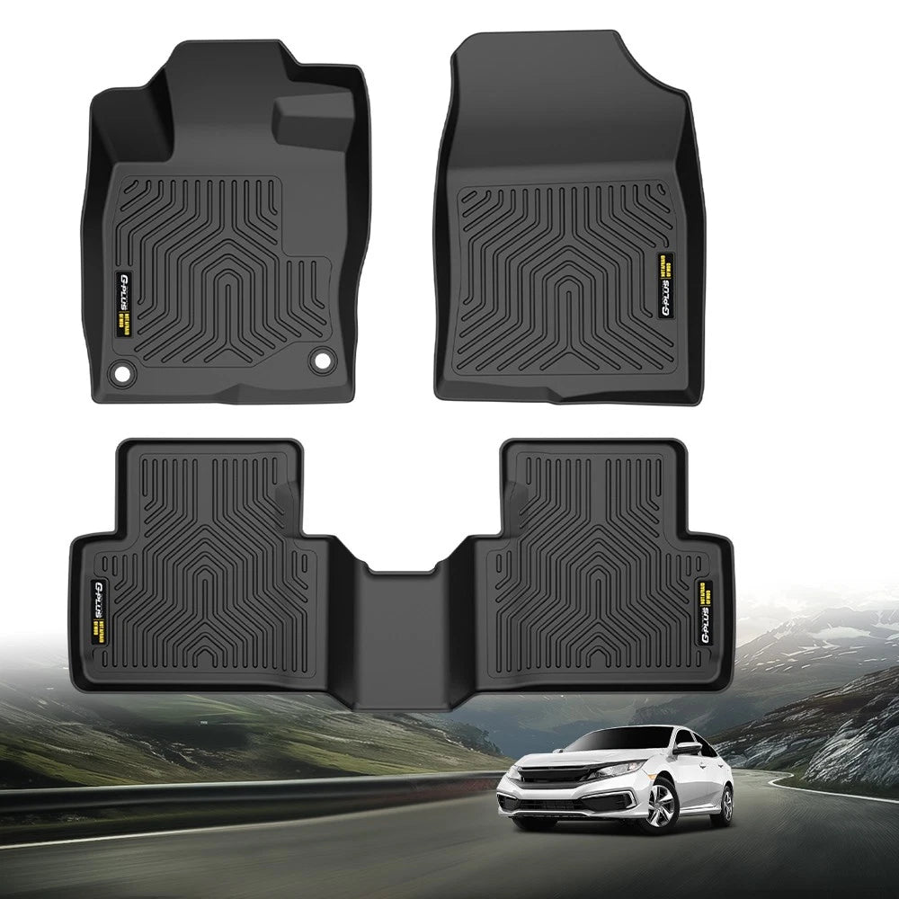 3D TPE Floor Mats for Honda Civic (2016–2021)