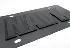 Navy Tactical Black License Plate 3D Acrylic Logo for US Navy Vehicles (Any Year)