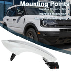 Rear Right Exterior Door Handle for BMW F07 F10 (2009–2017) No. 51217231934 White Silver Tone