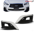 Set of 2 Electroplated Fog Light Covers for Infiniti Q50 (2018–2020)