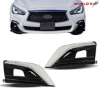 Set of 2 Electroplated Fog Light Covers for Infiniti Q50 (2018–2020)