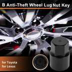 Wheel Lock Lug Nut Key Socket Removal Tool for Toyota Lexus