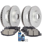 Brake Pads and Rotors Set for Honda Civic Del Sol (1993–1997) Drilled