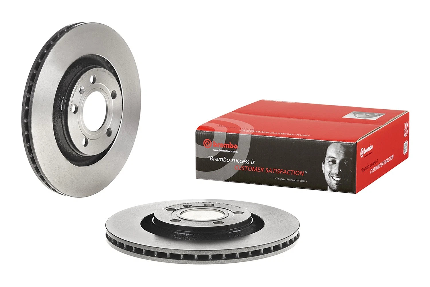 Brembo 300mm Vented Disc Brake Rotor for Audi S4 (2004–2009)