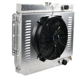 3 Row Radiator & Shroud Fan & Relay for Chevy Bel Air Impala El Camino (1959–1965)