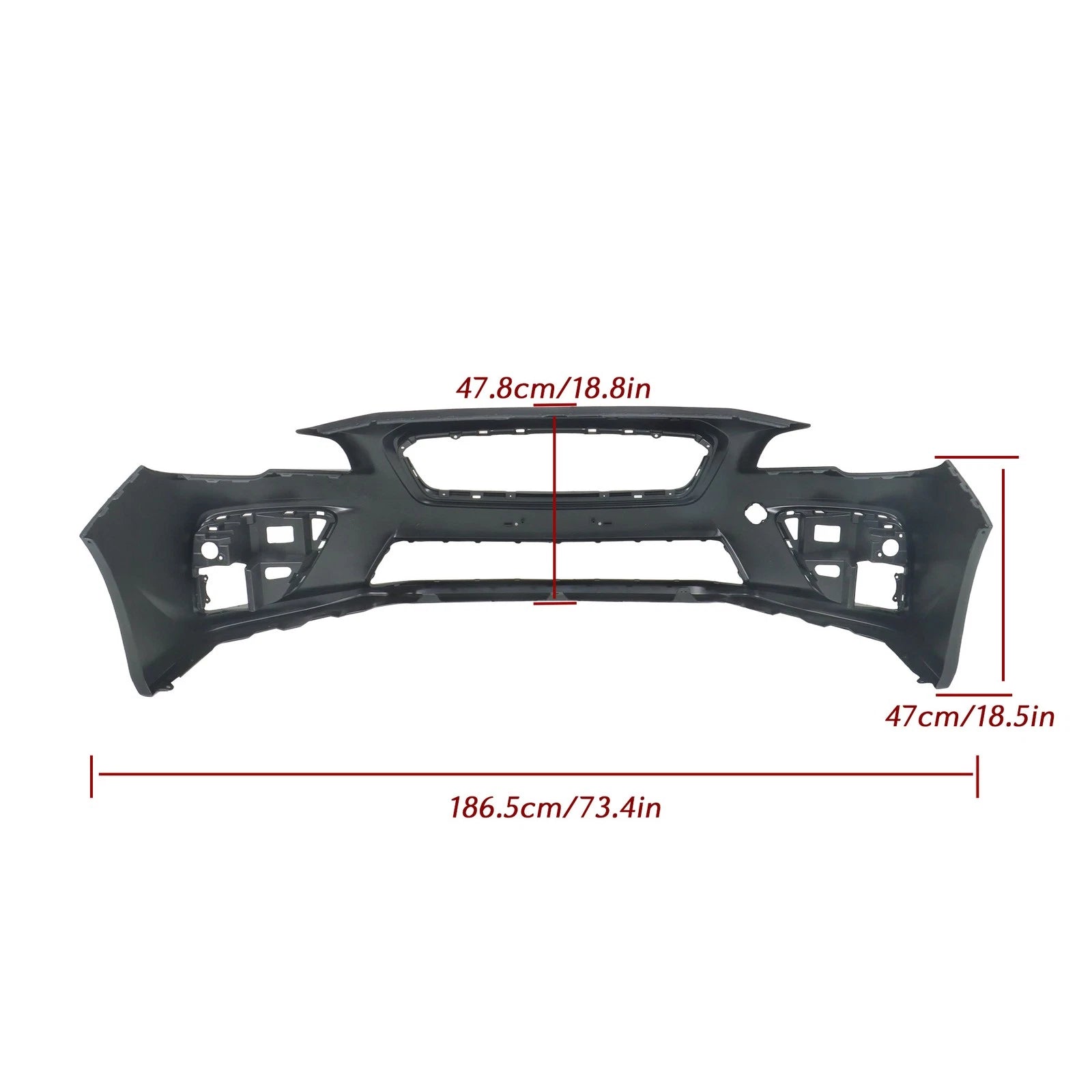 Front Bumper Cover for Subaru WRX STI (2015–2017) Plastic